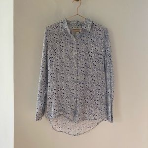 Cynthia Rowley 100% Linen Button Up Shirt